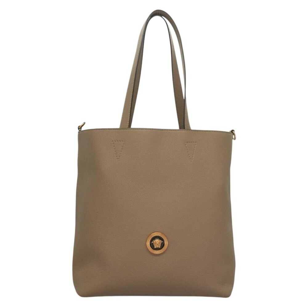 Versace La Medusa Tote Embossed Canvas Large